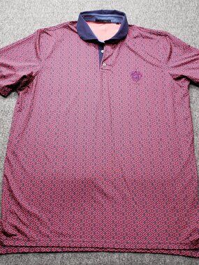 Greyson Golf Polo Shirt Men’s L Short Sleeve Knit Performance Contrast Collar